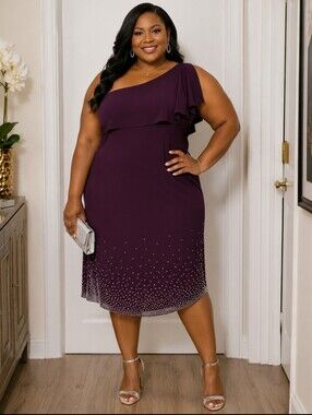 🔥Royalty in Purple Dress by MSK Women,  Size 1X